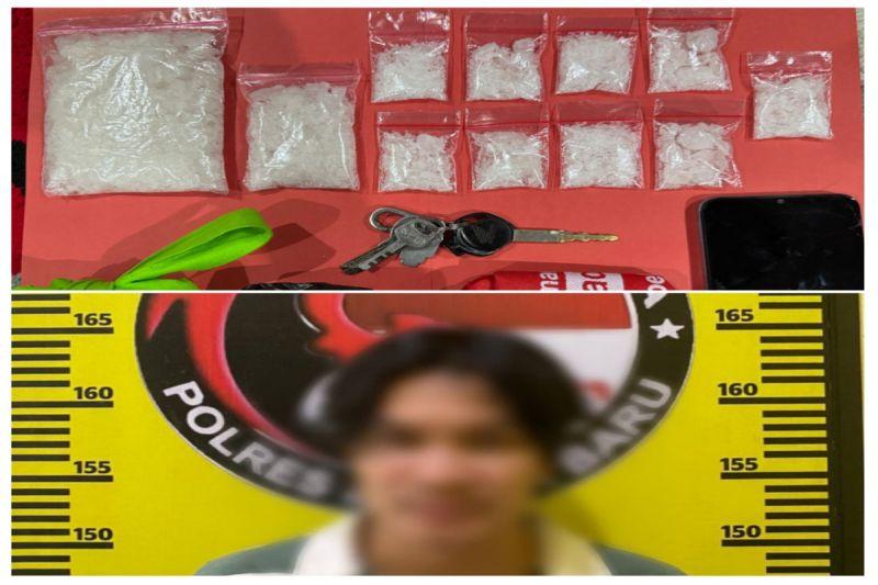 Polisi Ringkus Bandar Narkoba di Banjarbaru, Sabu 166,84 Gram Disita