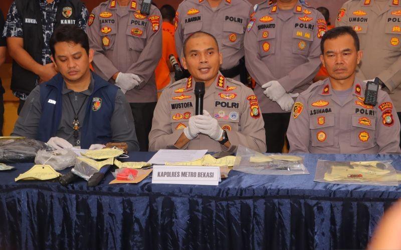 Polres Bekasi Amankan 5 Pelaku Tawuran yang Akibatkan Satu Remaja Tewas