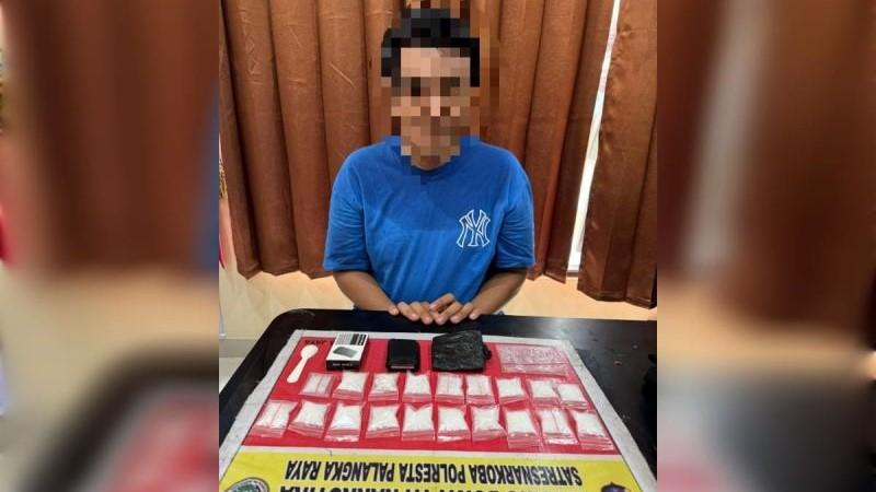 Pria di Palangka Raya Miliki 19 Paket Sabu Siap Edar Ditangkap Polisi!
