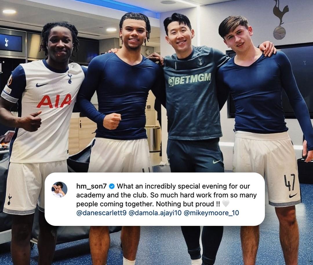 Trio Pemain Muda Antarkan Tottenham Lolos Langsung ke 16 Besar Liga Europa