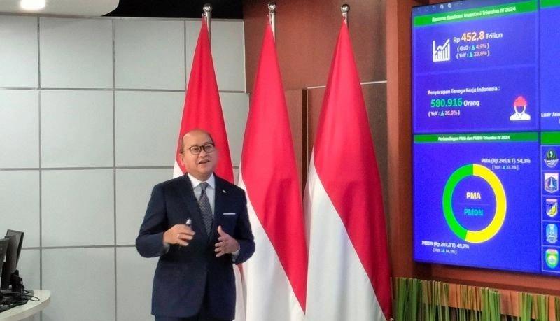 Kuartal IV 2024, Menteri Rosan Kantongi Realisasi Investasi Rp452,8 Triliun