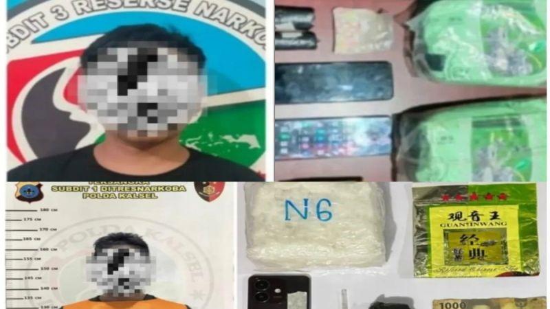 2 Pengedar Jaringan Lintas Provinsi Ditangkap, 3 Kg Sabu Disita