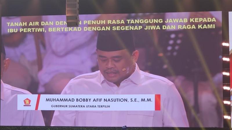 Pesan Prabowo pada Bobby Nasution usai Resmi jadi Kader Gerindra