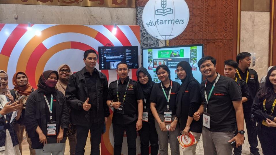 Budisatrio Djiwandono Kunjungi Booth Pantau.com di JCC