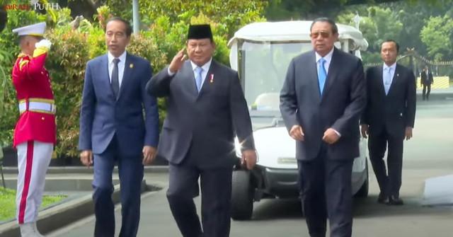 SBY dan Jokowi Dampingi Presiden Prabowo Saat Luncurkan Danantara