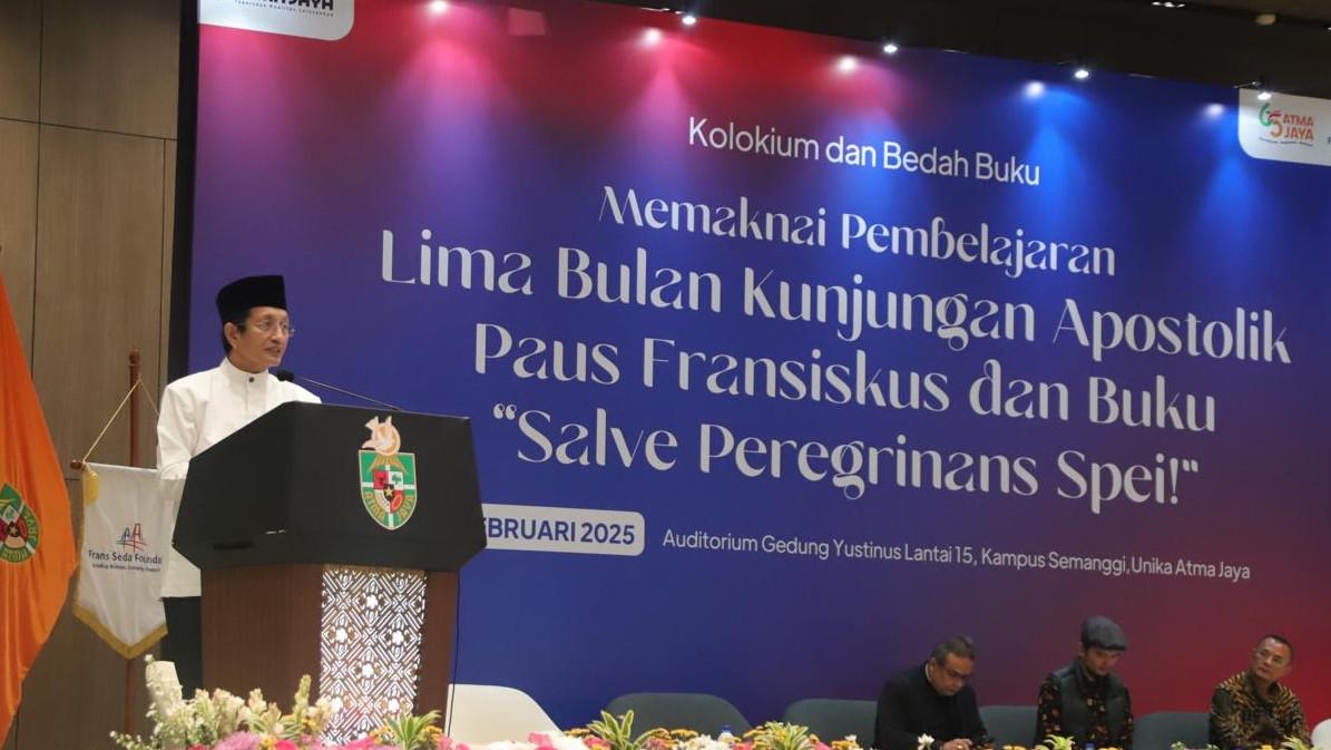 Menag Nasaruddin Umar Kenalkan Konsep Kurikulum Cinta di Universitas Katolik