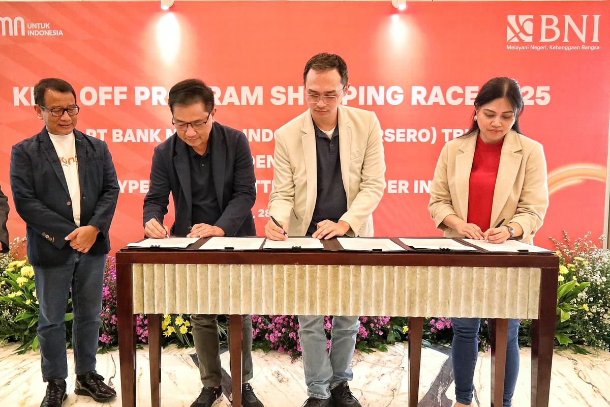 BNI Jalin Kerja Sama dengan Tiga Supermarket Gelar Shopping Race 2025