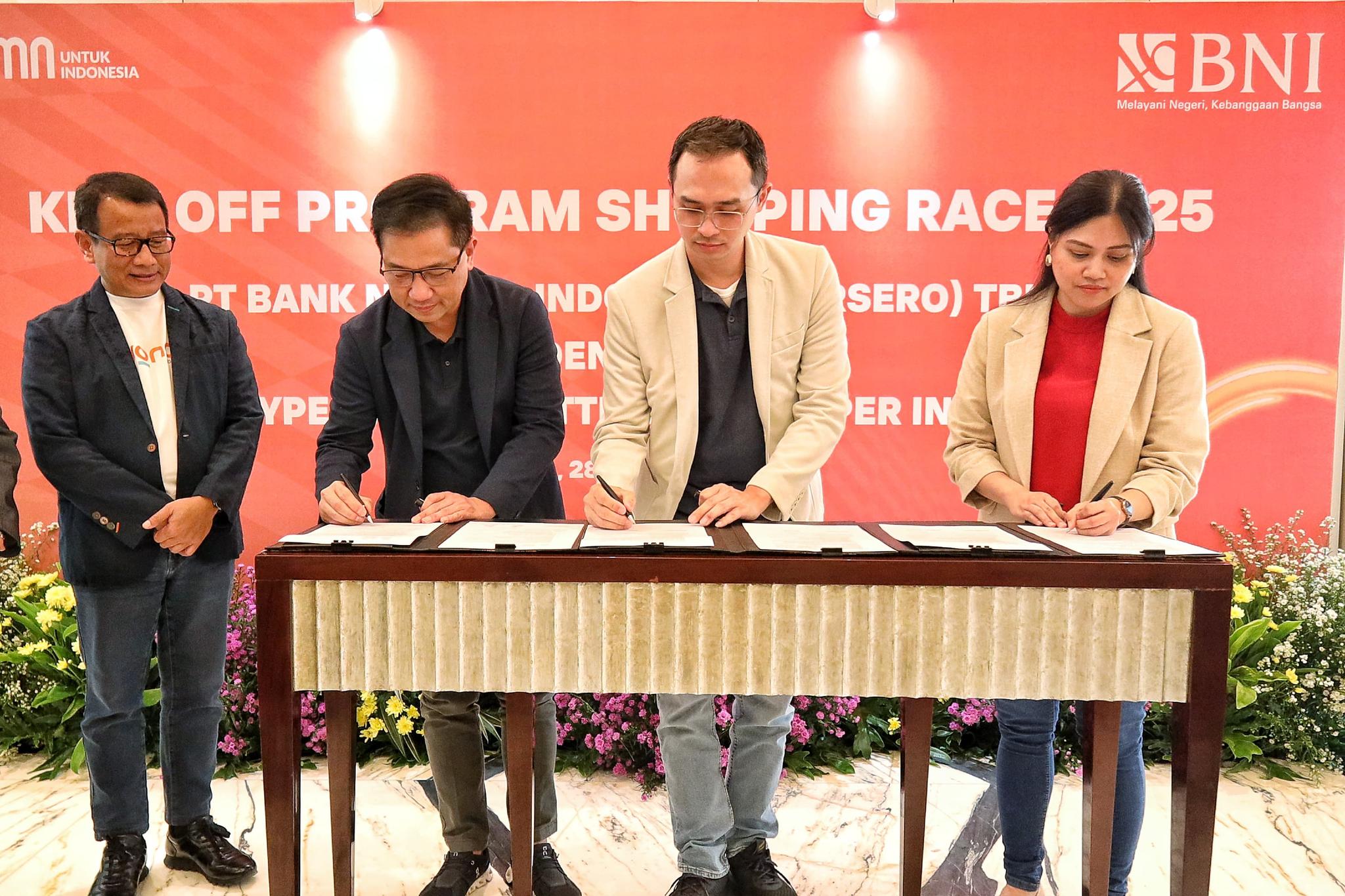 BNI Jalin Kerja Sama dengan Tiga Supermarket Gelar Shopping Race 2025