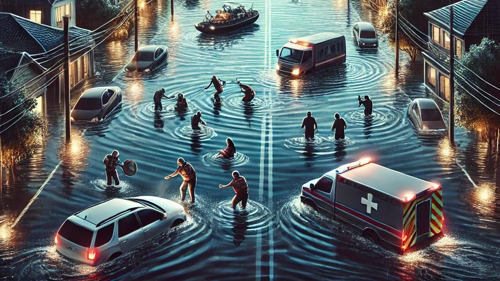 Warga Bogor Korban Banjir Dievakuasi Diduga Digigit Serangga Beracun