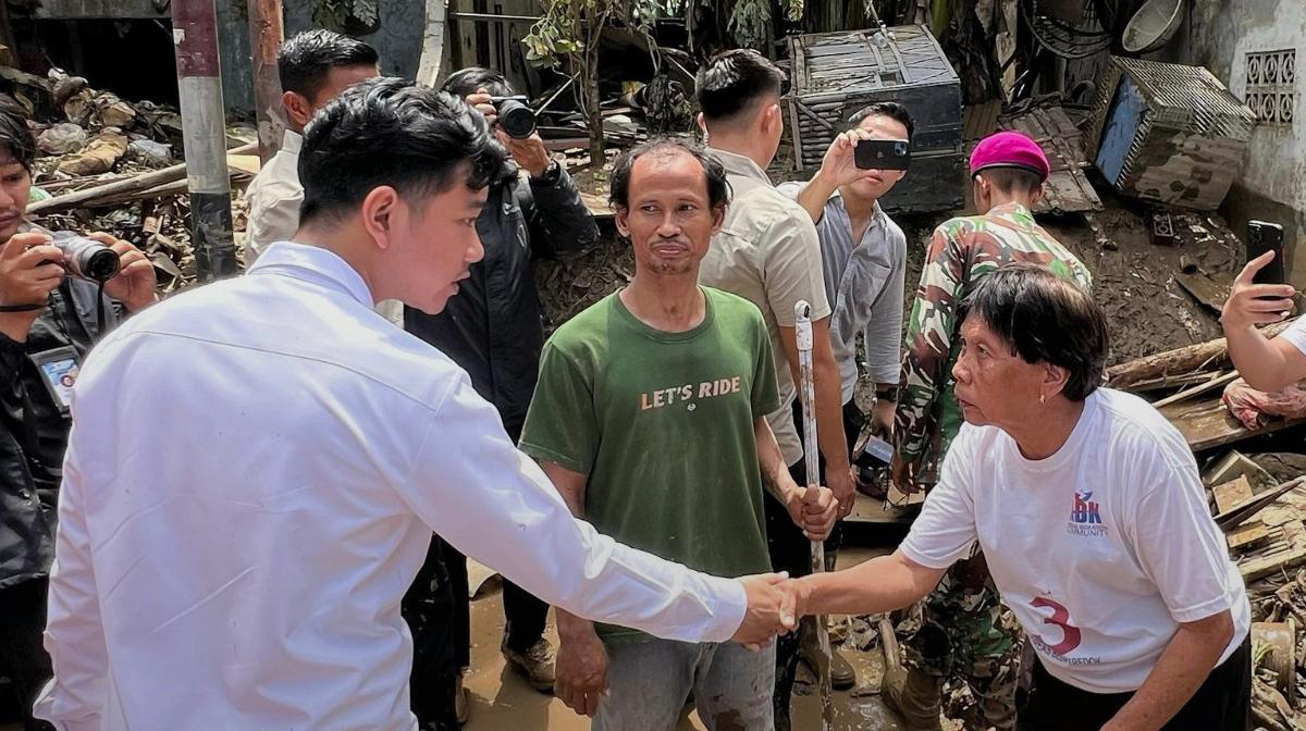 Wapres Gibran Tinjau Lokasi Banjir di Bekasi