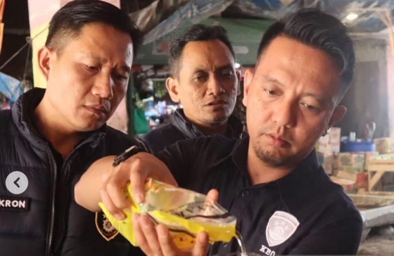 Polres Sukabumi Kota Sidak MinyaKita dengan Volume Tidak Sesuai di Pasar Gudang