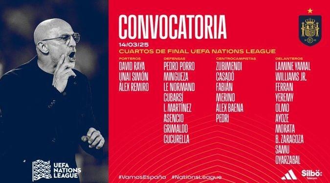 Luis de la Fuente Umumkan 27 Pemain Skuad Timnas Spanyol, Hadapi Belanda di Perempat Final Nations League Eropa