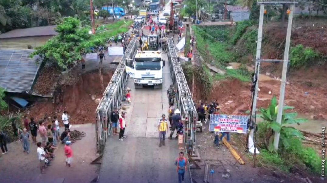 Potret Jembatan Bailey Setelah Selesai di Renovasi Kementerian PU