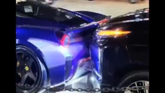 Pengemudi Xpander Mabuk Berujung Tabrak Ferrari di PIK