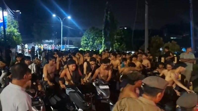 Ganggu Ketertiban, 278 Pemuda Konvoi Liar Digiring ke Polrestabes Semarang