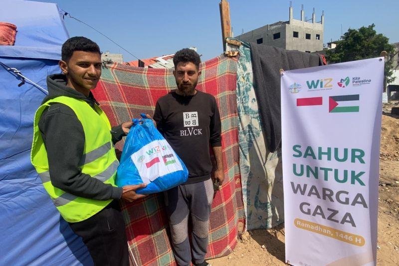 WIZ Salurkan Bantuan Sahur untuk 750 Warga Gaza di Tengah Krisis