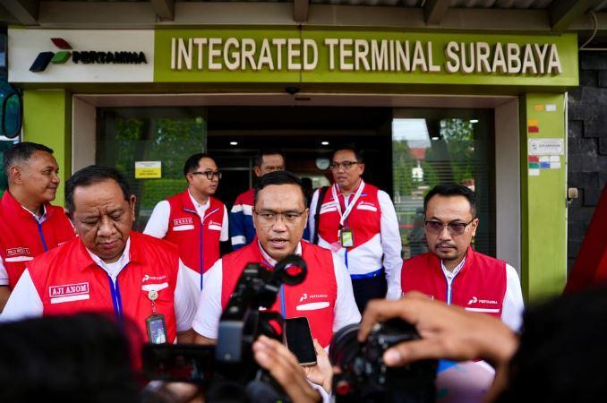 Tinjau Kesiapan Satgas di Surabaya, Dirut Pertamina Pastikan Pasokan Energi area Jawa Timur, Bali dan Nusa Tenggara Aman