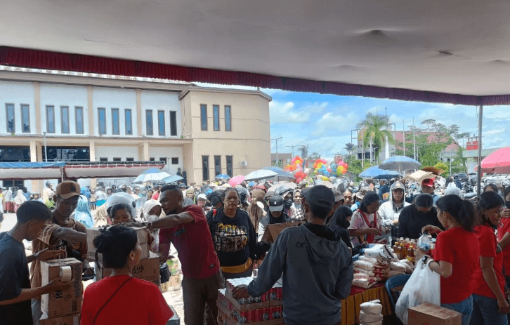 Kabupaten Mimika Gelar 17 Kali Gerakan Pangan Murah Selama 2025