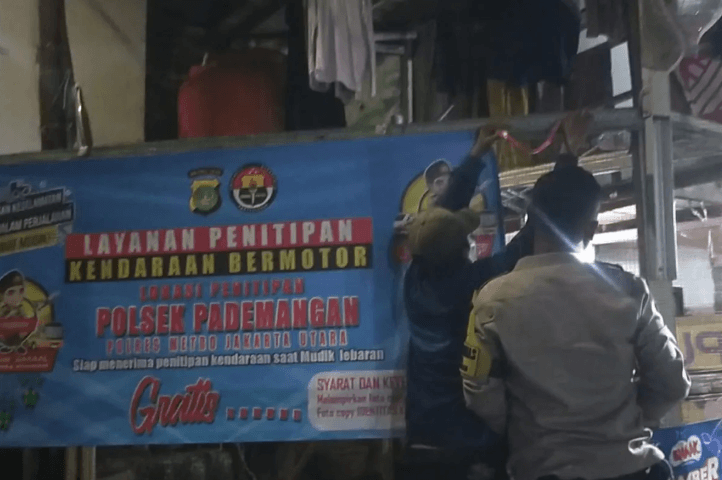 Polsek Pademangan Buka Layanan Penitipan Kendaraan Gratis bagi Pemudik