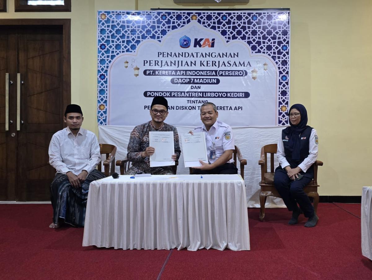 Tingkatkan Layanan Transportasi yang Inklusif, Daop 7 Madiun Gandeng Pondok Pesantren Lirboyo Berikan Diskon Tiket KA