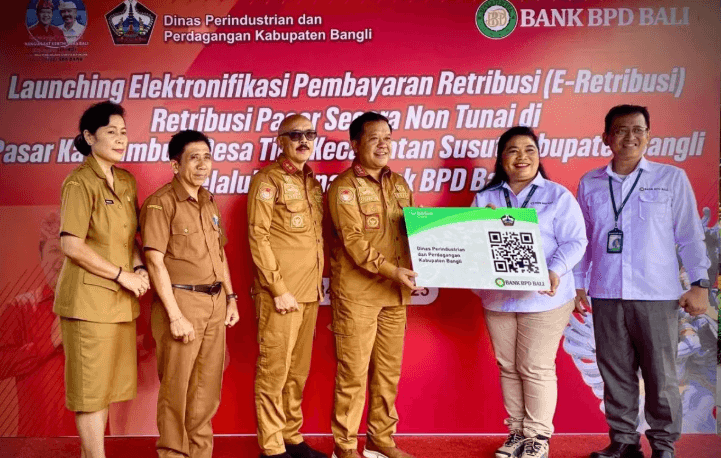 Pemerintah Bangli Resmi Luncurkan E-Retribusi untuk Pasar Tradisional