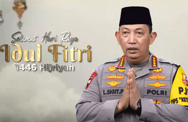 Kapolri Sampaikan Selamat Idul Fitri 1446 H, Ajak Masyarakat Perkokoh Persatuan