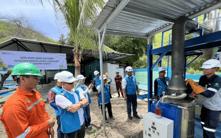 Uji Coba Insinerator di PLTD Komodo