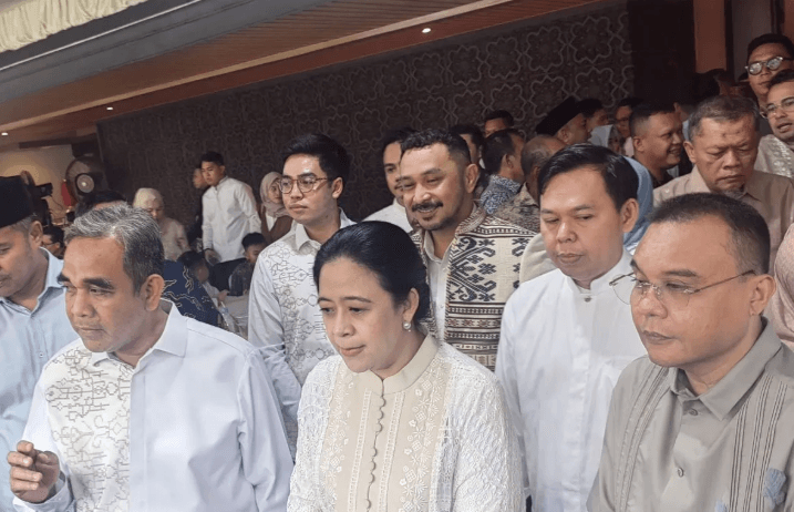 Puan Maharani Hadiri Open House Ketua MPR, Bahas Politik dan Kelancaran Mudik
