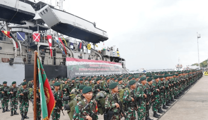 450 Prajurit TNI Diberangkatkan Amankan Perbatasan Indonesia-Papua Nugini