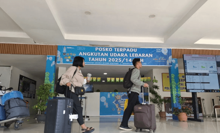 Arus Mudik Turun 13 Persen di Bandara El Tari, Kargo Justru Naik