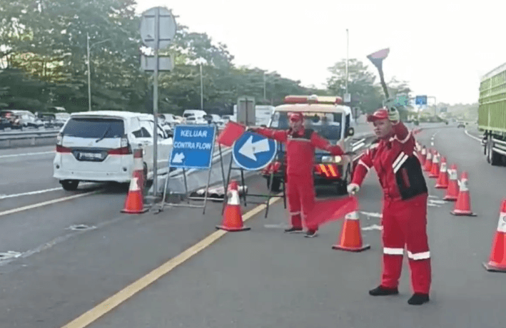 Jasa Marga Terapkan Contraflow di Tol Jagorawi Arah Puncak untuk Antisipasi Lonjakan Lalu Lintas