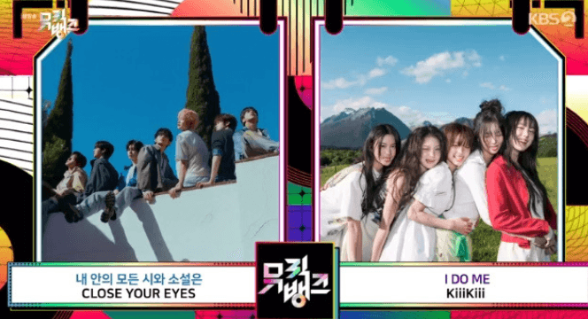 Close Your Eyes dan Kiki berebut posisi pertama di Music Bank 11 April 2025