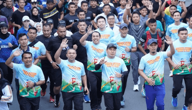 Ribuan Peserta Ramaikan Karhutla Fun Run, Polda Riau Gaungkan Semangat Jaga Bumi