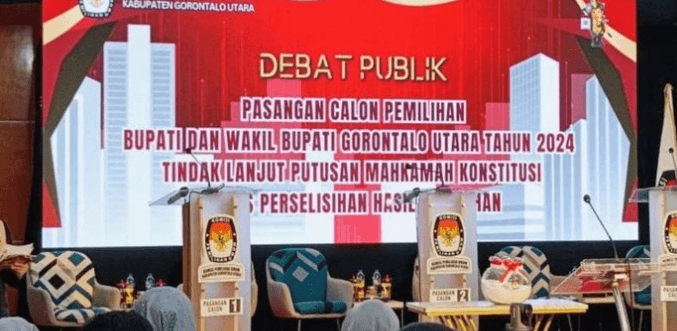 Semua Paslon Absen di Debat Publik PSU Gorontalo Utara, KPU Tetap Lanjutkan Acara