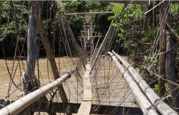Jembatan Gantung 90 Meter di Pedalaman Luwu Utara Jadi Akses Vital Warga
