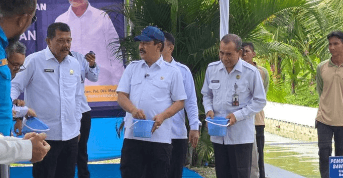 Menteri Imigrasi dan Permasyarakatan Agus Andrianto Pimpin Panen Ikan di Lapas Nusakambangan, Dukung Ketahanan Pangan Preside
