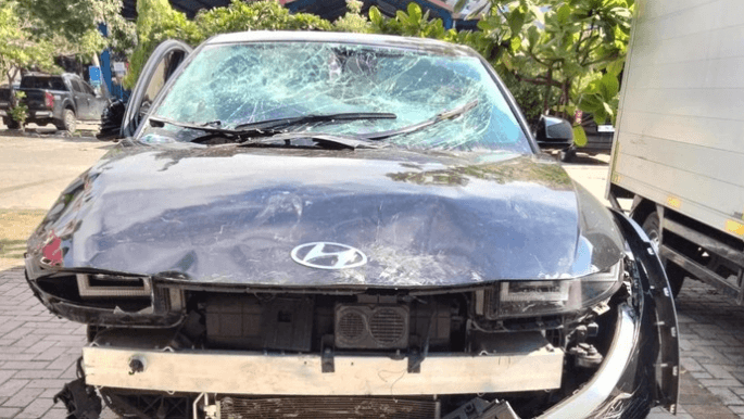 Mobil Tabrak Pejalan Kaki, Motor, hingga Pedagang di Depan Diskotek Sunter