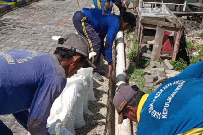 Pembangunan Drainase di Pulau Pramuka Rampung, Warga Harapkan Tak Ada Lagi Genangan