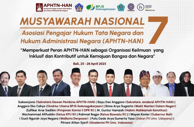 Munas ke-VII APHTN-HAN: Konsolidasi Akademisi Hukum untuk Bangun Ekosistem Ilmiah Inklusif dan Berintegritas