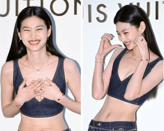 Jung Ho-yeon Pukau Publik di Acara Perhiasan Mewah, Tampil Glamor dengan Denim dan Detail Emas