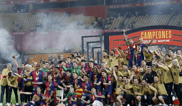 Barcelona Taklukkan Real Madrid Lewat Pertarungan Sengit di Final Copa del Rey