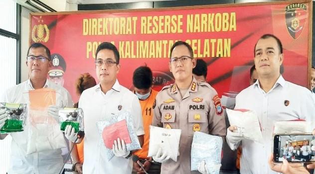 Polda Kalsel Bongkar Jaringan Narkoba Lintas Kalimantan-Sulawesi Terkait Fredy Pratama