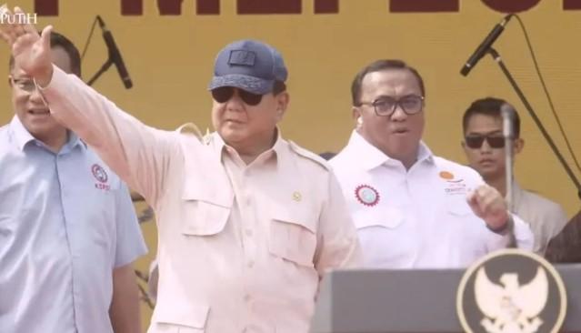 Presiden Prabowo Hadiri May Day di Monas, Tekankan Peran Strategis Buruh dalam Perekonomian