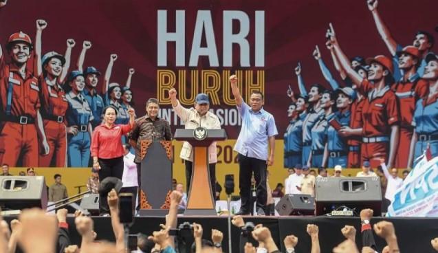 Di Hari Buruh, Presiden Prabowo Umumkan Pembentukan Dewan Kesejahteraan Buruh dan Satgas PHK