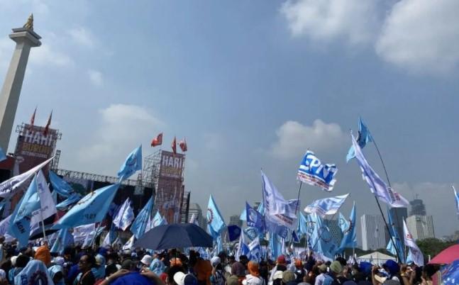 Serikat Buruh Dunia Apresiasi Komitmen Presiden Prabowo dalam Peringatan May Day 2025 di Monas