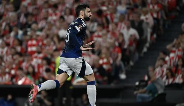 Fernandes Borong Dua Gol, Manchester United Unggul Telak atas Athletic Bilbao di Semifinal Liga Europa