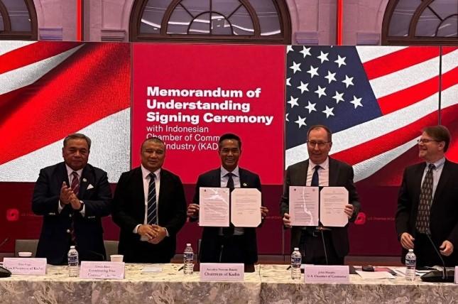 Kadin Indonesia Teken MoU dengan Kamar Dagang AS untuk Perluas Peluang Ekonomi Bilateral