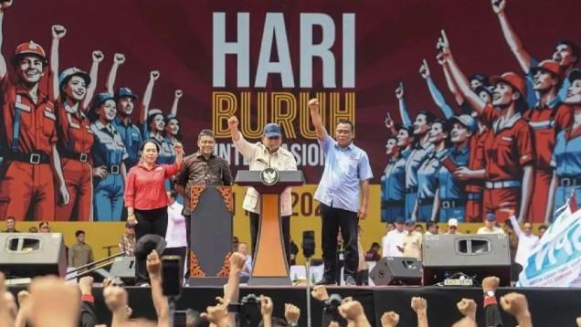 Prabowo Hadiri May Day 2025, Janjikan Dewan Kesejahteraan dan Reformasi Buruh