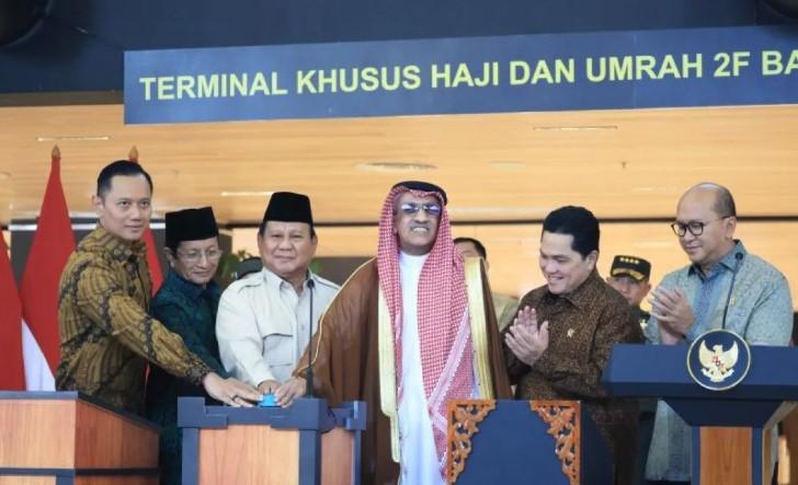 Presiden Prabowo Resmikan Terminal Khusus Haji dan Umroh, Sebut Ini Prestasi Luar Biasa