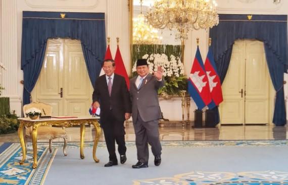 Prabowo Terima Presiden Senat Kamboja Hun Sen di Istana Merdeka, Bahas Hubungan Bilateral dan Kawasan